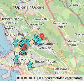 Mappa Via Guglielmo De Pastrovich, 34127 Trieste TS, Italia (1.974)