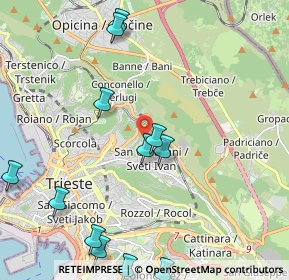 Mappa Via Guglielmo De Pastrovich, 34127 Trieste TS, Italia (2.67692)
