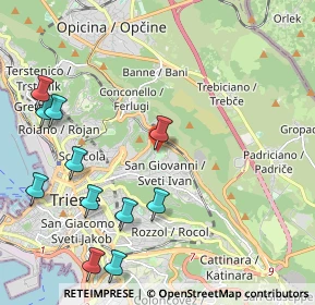 Mappa Via Guglielmo De Pastrovich, 34127 Trieste TS, Italia (2.52818)