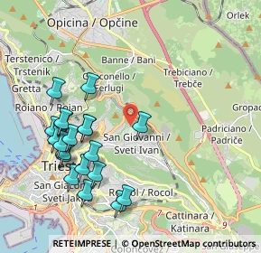 Mappa Via Guglielmo De Pastrovich, 34127 Trieste TS, Italia (2.1525)