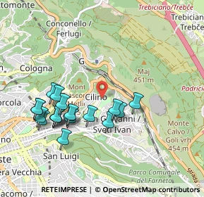 Mappa Via Guglielmo De Pastrovich, 34127 Trieste TS, Italia (0.9695)