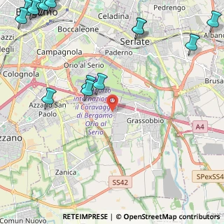 Mappa SP115, 24050 Zanica BG, Italia (3.8225)