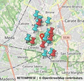 Mappa Via Orcelletto, 20831 Seregno MB, Italia (1.21444)