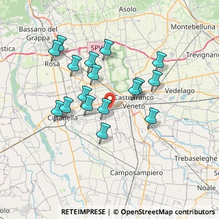 Mappa Vicolo Ca' Frasson, 35018 San Martino di Lupari PD, Italia (6.67588)