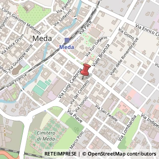 Mappa Via Adua, 27, 20821 Meda, Monza e Brianza (Lombardia)