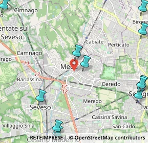 Mappa Via del Cimitero, 20821 Meda MB, Italia (3.34231)