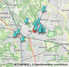 Mappa Via del Cimitero, 20821 Meda MB, Italia (1.18083)