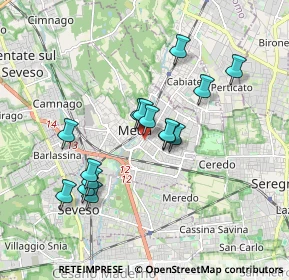 Mappa Via del Cimitero, 20821 Meda MB, Italia (1.56467)