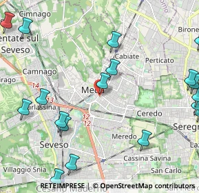 Mappa Via del Cimitero, 20821 Meda MB, Italia (3.0765)