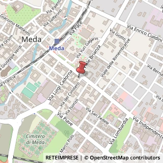 Mappa Via Indipendenza, 60, 20821 Meda, Monza e Brianza (Lombardia)