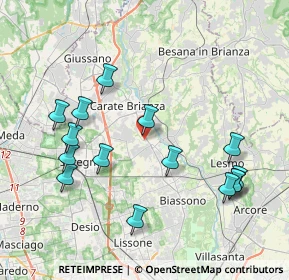 Mappa Vicolo Privato Fumagalli, 20847 Albiate MB, Italia (4.24933)