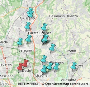 Mappa Vicolo Privato Fumagalli, 20847 Albiate MB, Italia (3.95222)