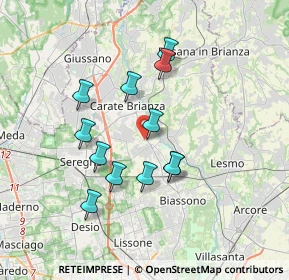 Mappa Vicolo Privato Fumagalli, 20847 Albiate MB, Italia (3.0875)