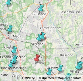 Mappa Via Ippolito Nievo, 20831 Seregno MB, Italia (7.0115)