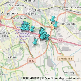 Mappa Via Foscolo, 24050 Grassobbio BG, Italia (1.03)