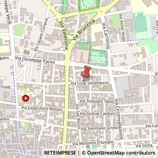 Mappa Via Luigi Settembrini, 17, 20831 Seregno, Monza e Brianza (Lombardia)