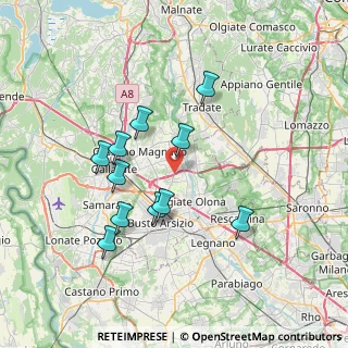 Mappa Via per Fagnano Olona, 21058 Solbiate Olona VA, Italia (6.60909)