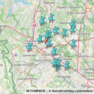 Mappa Via per Fagnano Olona, 21058 Solbiate Olona VA, Italia (6.77588)