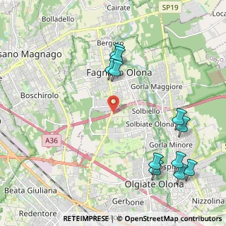 Mappa Via per Fagnano Olona, 21058 Solbiate Olona VA, Italia (2.49636)