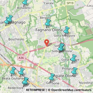 Mappa Via per Fagnano Olona, 21058 Solbiate Olona VA, Italia (3.21857)