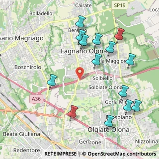 Mappa Via per Fagnano Olona, 21058 Solbiate Olona VA, Italia (2.27067)