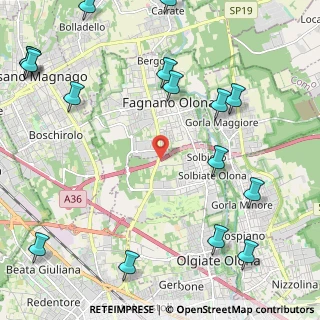 Mappa Via per Fagnano Olona, 21058 Solbiate Olona VA, Italia (3.09313)