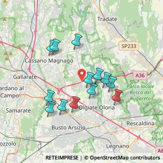 Mappa Via per Fagnano Olona, 21058 Solbiate Olona VA, Italia (3.32154)