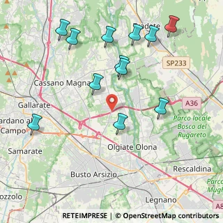 Mappa Via per Fagnano Olona, 21058 Solbiate Olona VA, Italia (4.50667)