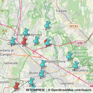 Mappa Via per Fagnano Olona, 21058 Solbiate Olona VA, Italia (5.20538)