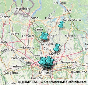 Mappa SEREGNO - Frazione Ceredo - Via Cadore, 20831 Seregno MB, Italia (14.954)