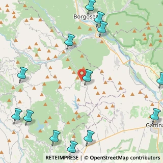Mappa Via per Crevacuore, 13868 Sostegno BI, Italia (6.43154)
