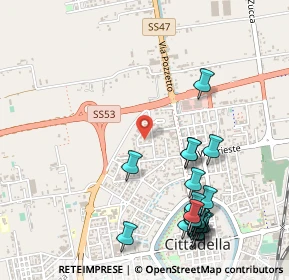 Mappa Via Tofana di Rozes, 35013 Cittadella PD, Italia (0.6275)