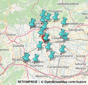 Mappa Via Tofana di Rozes, 35013 Cittadella PD, Italia (12.029)