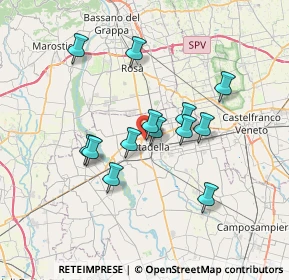 Mappa Via Tofana di Rozes, 35013 Cittadella PD, Italia (5.88231)