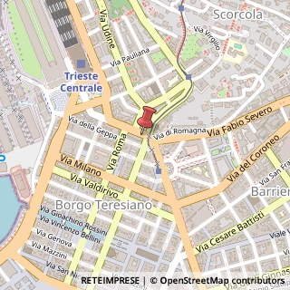 Mappa Via Carlo Ghega, 19, 34132 Trieste, Trieste (Friuli-Venezia Giulia)