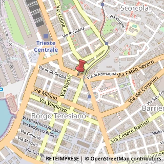 Mappa Via Carlo Ghega, 17, 34132 Trieste, Trieste (Friuli-Venezia Giulia)