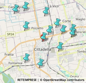 Mappa Via Montello, 35013 Cittadella PD, Italia (2.11357)