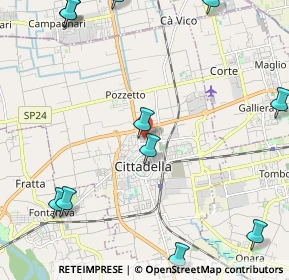 Mappa Via Isonzo, 35013 Cittadella PD, Italia (3.00909)