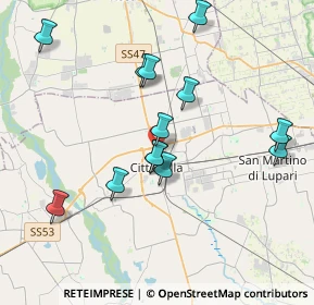 Mappa Via Montello, 35013 Cittadella PD, Italia (3.67385)