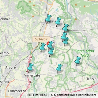 Mappa Via C. Colombo, 20881 Bernareggio MB, Italia (3.3275)