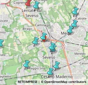 Mappa Viale Trento, 20825 Barlassina MB, Italia (2.37077)