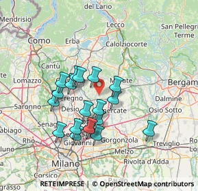Mappa 20857 Camparada MB, Italia (12.14)