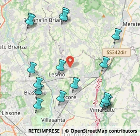 Mappa 20857 Camparada MB, Italia (4.97353)