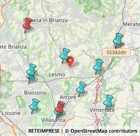 Mappa 20857 Camparada MB, Italia (4.82917)