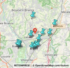 Mappa 20857 Camparada MB, Italia (3.33563)