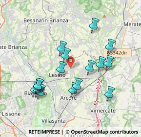 Mappa 20857 Camparada MB, Italia (3.68941)