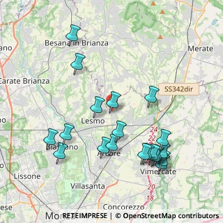 Mappa Via dei Cacciatori, 20857 Camparada MB, Italia (4.386)