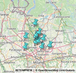 Mappa Via Veronese, 20831 Seregno MB, Italia (8.21727)