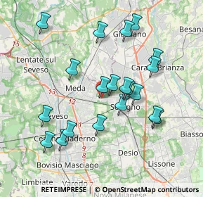 Mappa Via Veronese, 20831 Seregno MB, Italia (3.6335)