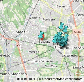 Mappa Via Veronese, 20831 Seregno MB, Italia (1.62059)